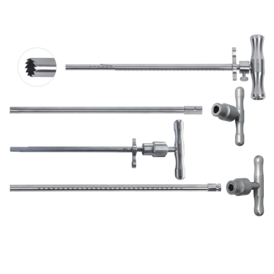 脊柱内窥镜手术器械用带柄安全环锯