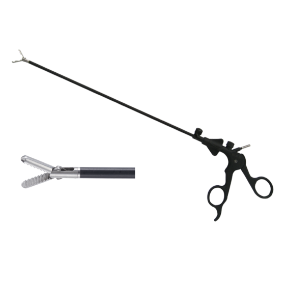 Laparoscopic surgical instrument gripper (inverted tooth bowl-shaped mouth) 5MMX330MM